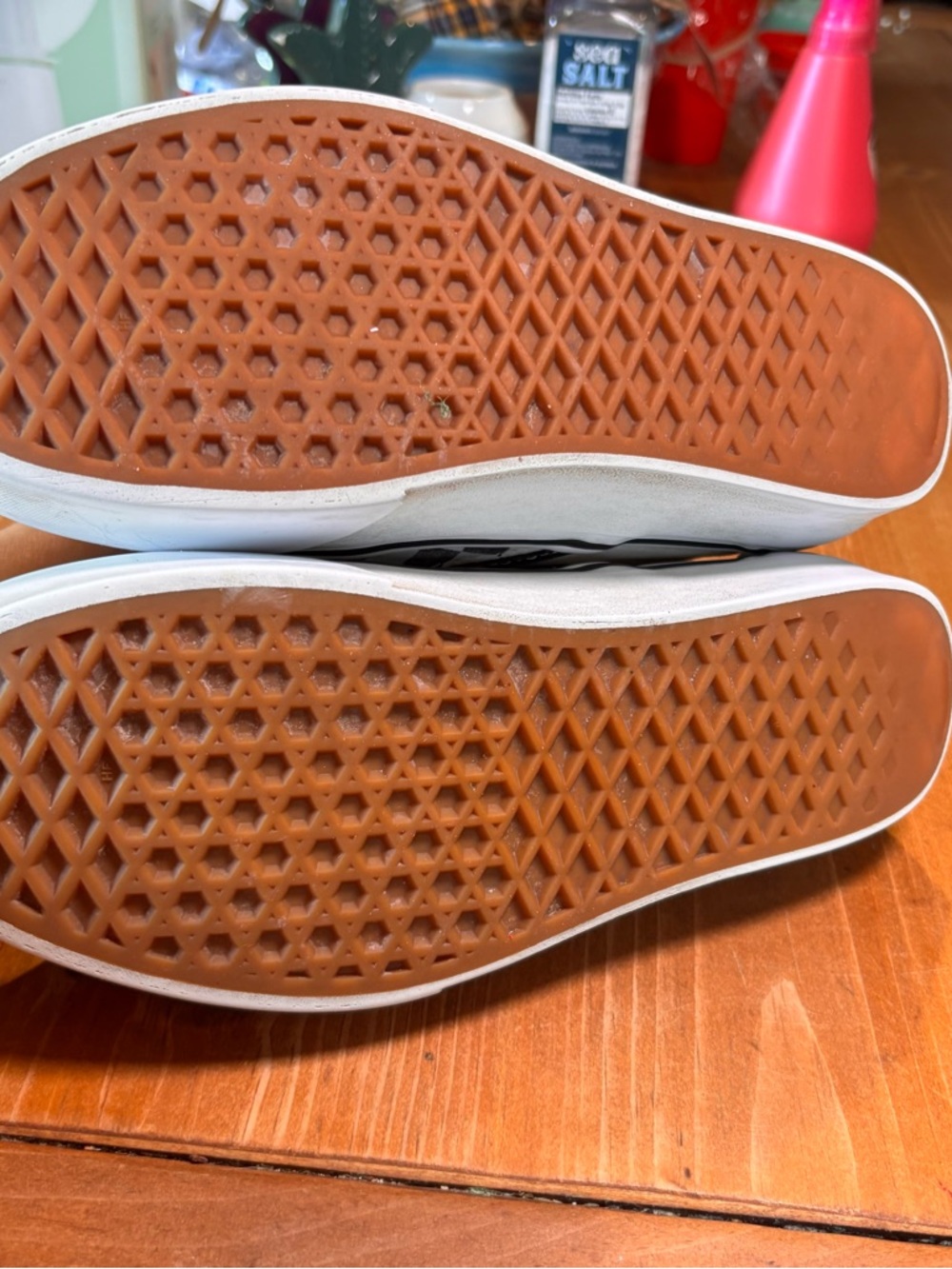 Vans womens classic slip on stackform checkerboard sneakers black/white 8 - Picture 6 of 8
